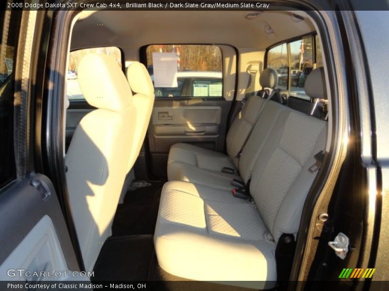 Brilliant Black / Dark Slate Gray/Medium Slate Gray 2008 Dodge Dakota SXT Crew Cab 4x4