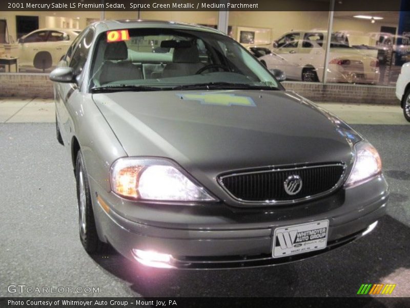 Spruce Green Metallic / Medium Parchment 2001 Mercury Sable LS Premium Sedan