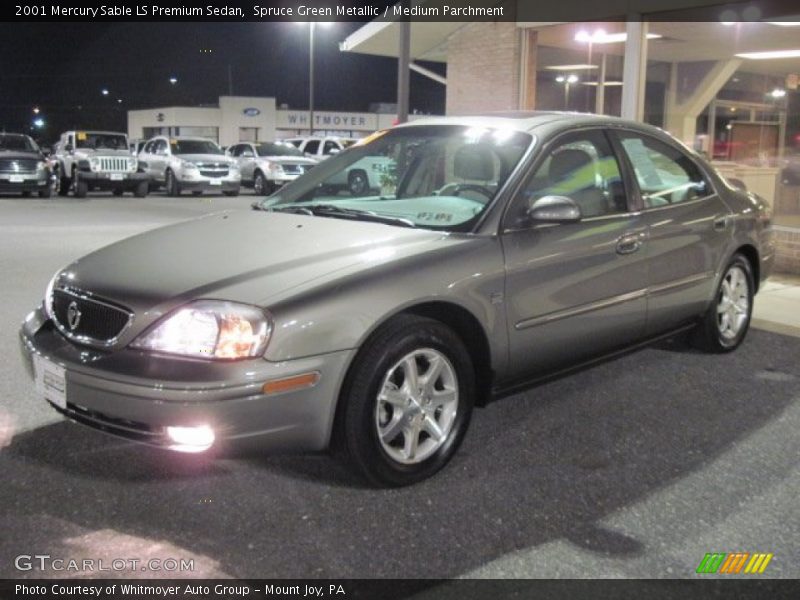 Spruce Green Metallic / Medium Parchment 2001 Mercury Sable LS Premium Sedan
