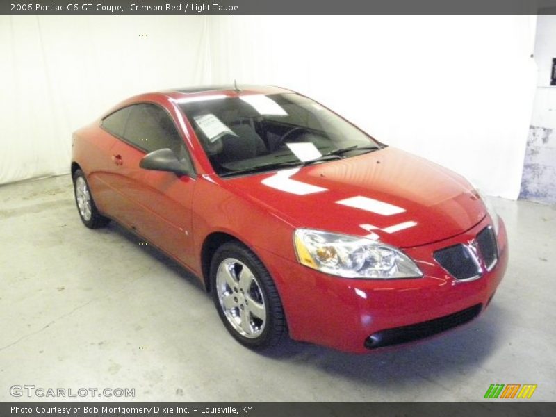 Crimson Red / Light Taupe 2006 Pontiac G6 GT Coupe