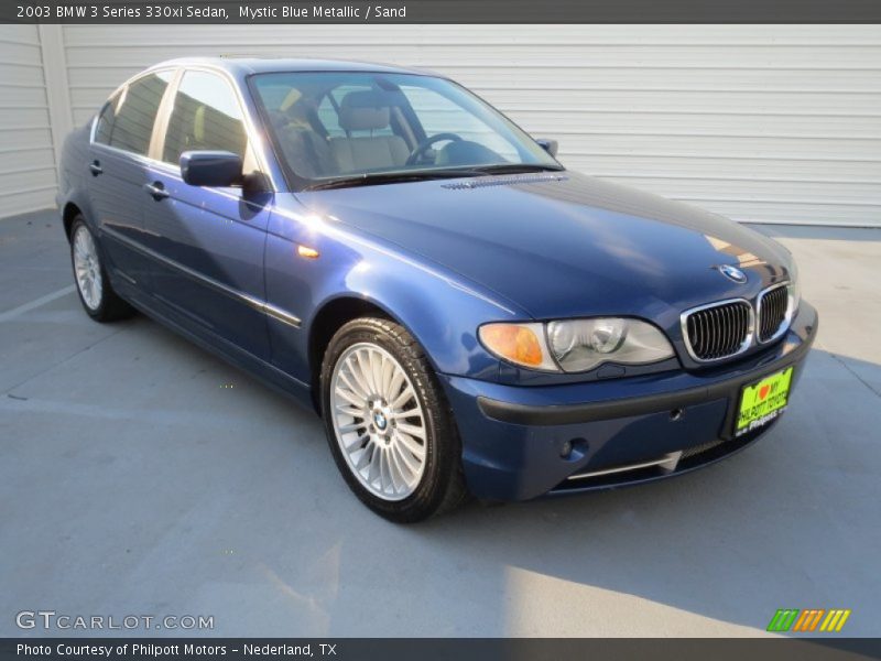 Mystic Blue Metallic / Sand 2003 BMW 3 Series 330xi Sedan