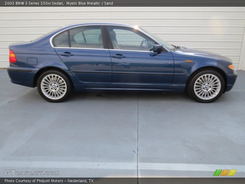 Mystic Blue Metallic / Sand 2003 BMW 3 Series 330xi Sedan