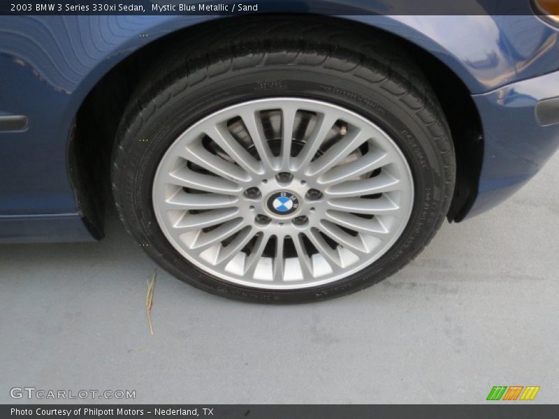 Mystic Blue Metallic / Sand 2003 BMW 3 Series 330xi Sedan