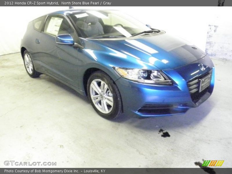 North Shore Blue Pearl / Gray 2012 Honda CR-Z Sport Hybrid