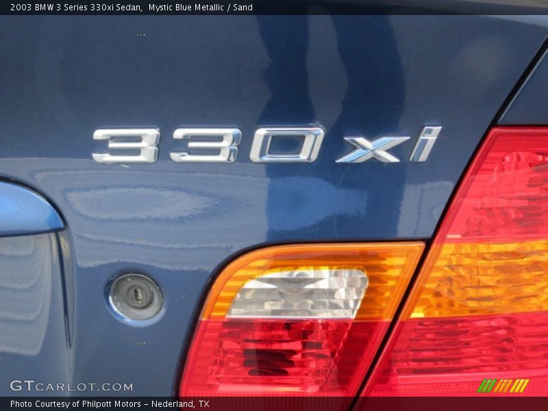 Mystic Blue Metallic / Sand 2003 BMW 3 Series 330xi Sedan