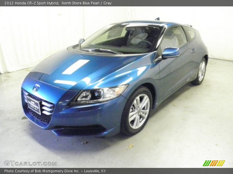 North Shore Blue Pearl / Gray 2012 Honda CR-Z Sport Hybrid