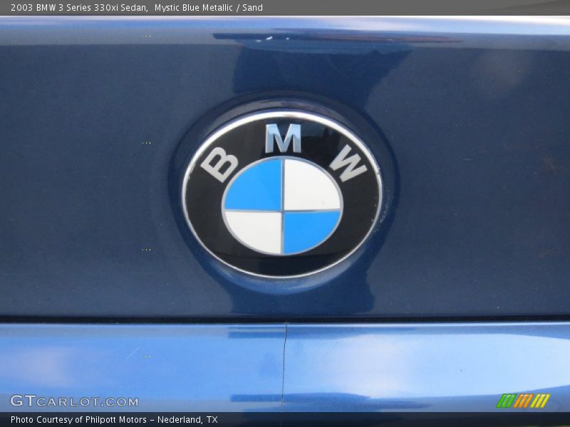 Mystic Blue Metallic / Sand 2003 BMW 3 Series 330xi Sedan