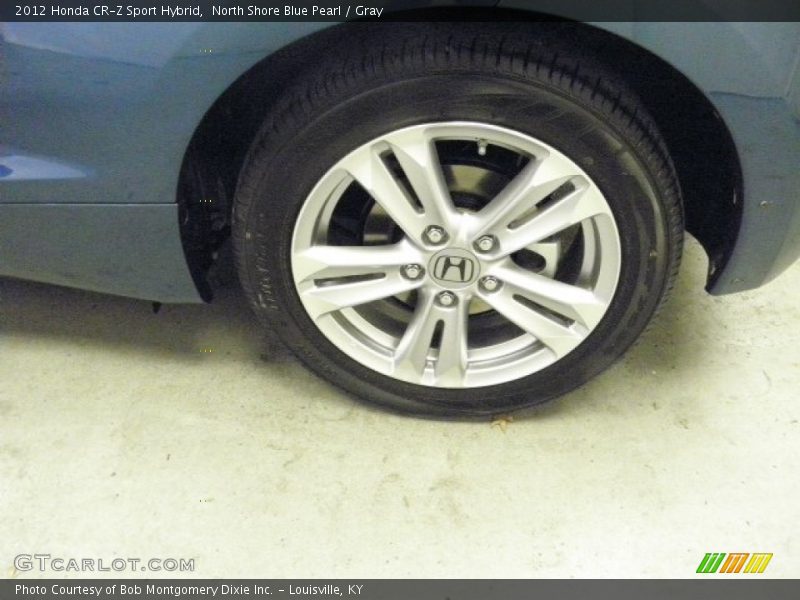 North Shore Blue Pearl / Gray 2012 Honda CR-Z Sport Hybrid