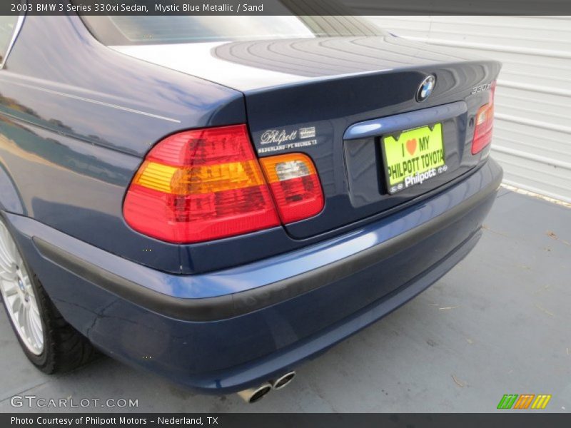 Mystic Blue Metallic / Sand 2003 BMW 3 Series 330xi Sedan