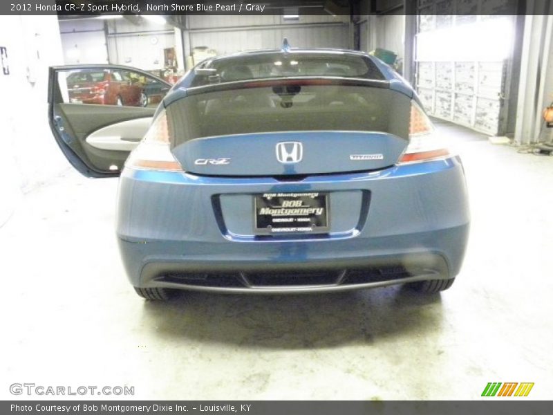 North Shore Blue Pearl / Gray 2012 Honda CR-Z Sport Hybrid