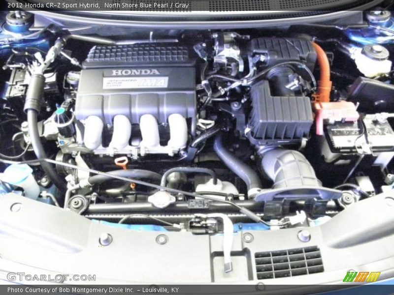 North Shore Blue Pearl / Gray 2012 Honda CR-Z Sport Hybrid