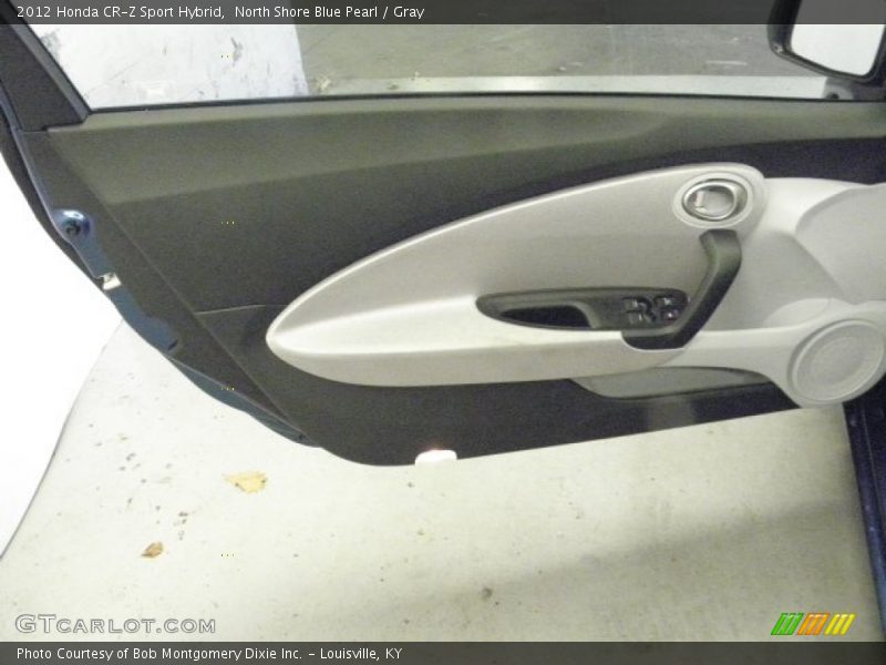 North Shore Blue Pearl / Gray 2012 Honda CR-Z Sport Hybrid