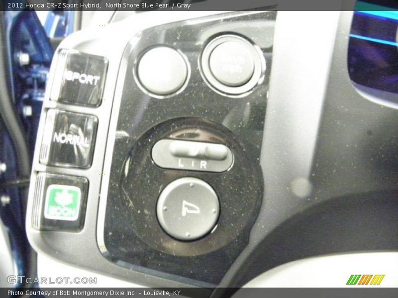 North Shore Blue Pearl / Gray 2012 Honda CR-Z Sport Hybrid