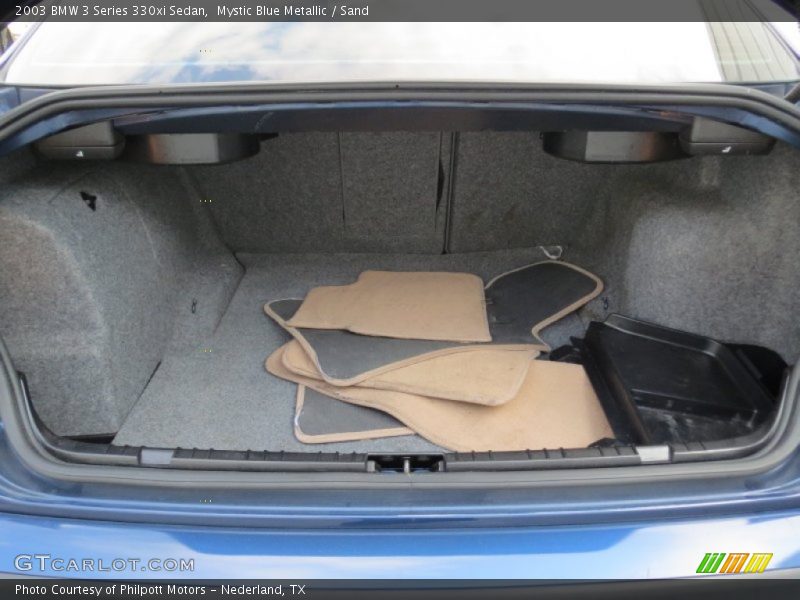 Mystic Blue Metallic / Sand 2003 BMW 3 Series 330xi Sedan