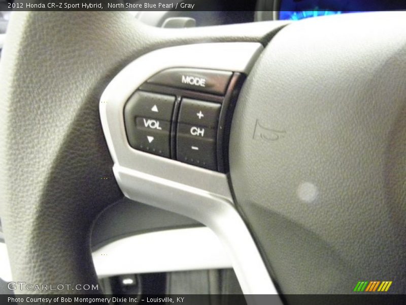 North Shore Blue Pearl / Gray 2012 Honda CR-Z Sport Hybrid