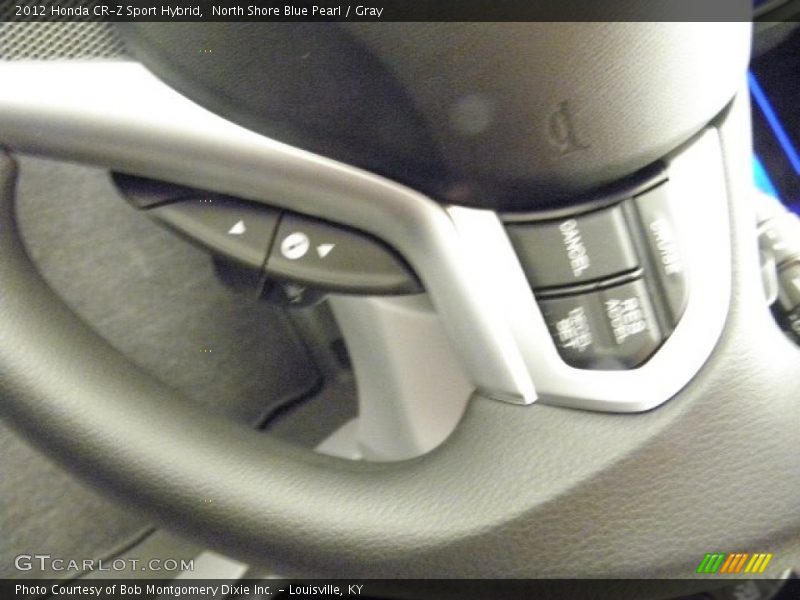 North Shore Blue Pearl / Gray 2012 Honda CR-Z Sport Hybrid