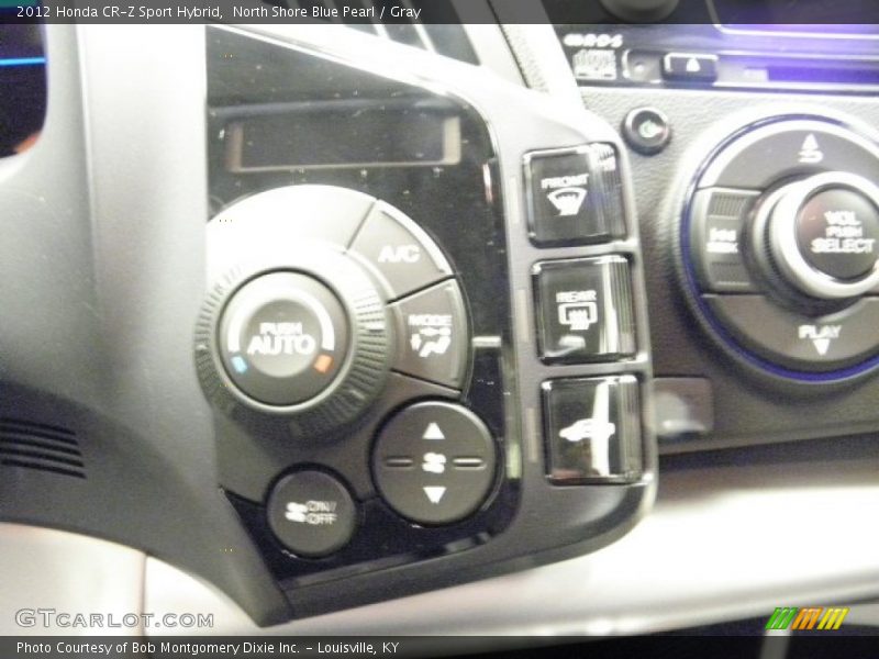 North Shore Blue Pearl / Gray 2012 Honda CR-Z Sport Hybrid