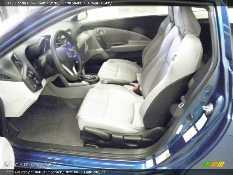 North Shore Blue Pearl / Gray 2012 Honda CR-Z Sport Hybrid