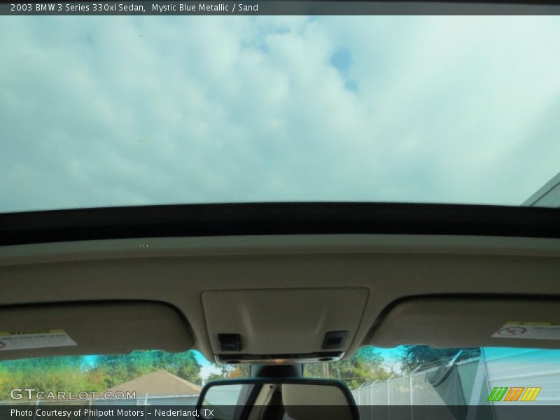 Mystic Blue Metallic / Sand 2003 BMW 3 Series 330xi Sedan