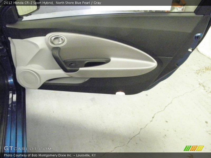 North Shore Blue Pearl / Gray 2012 Honda CR-Z Sport Hybrid