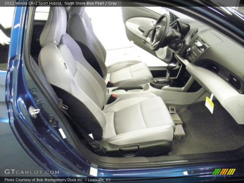 North Shore Blue Pearl / Gray 2012 Honda CR-Z Sport Hybrid