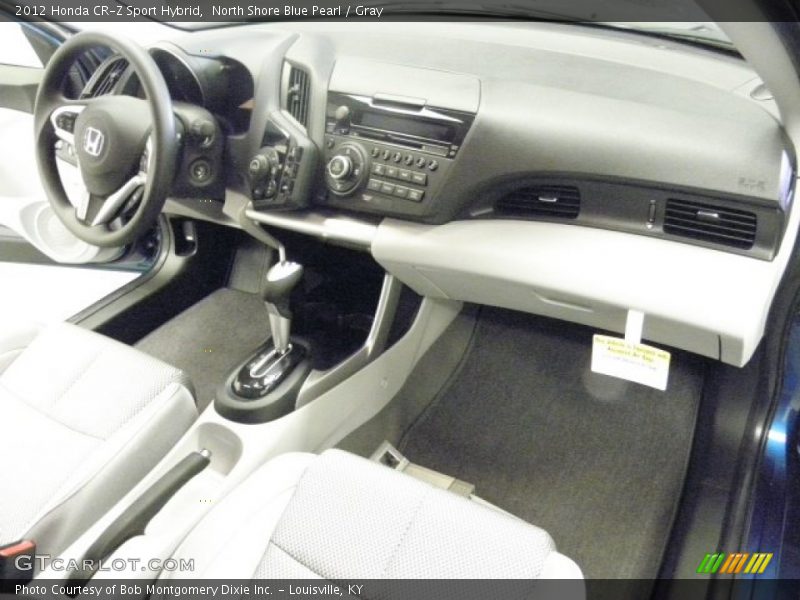 North Shore Blue Pearl / Gray 2012 Honda CR-Z Sport Hybrid