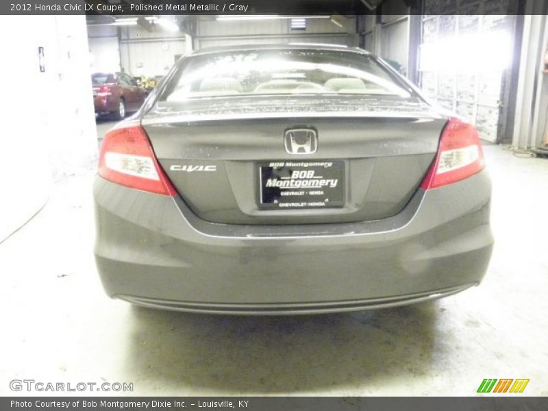 Polished Metal Metallic / Gray 2012 Honda Civic LX Coupe