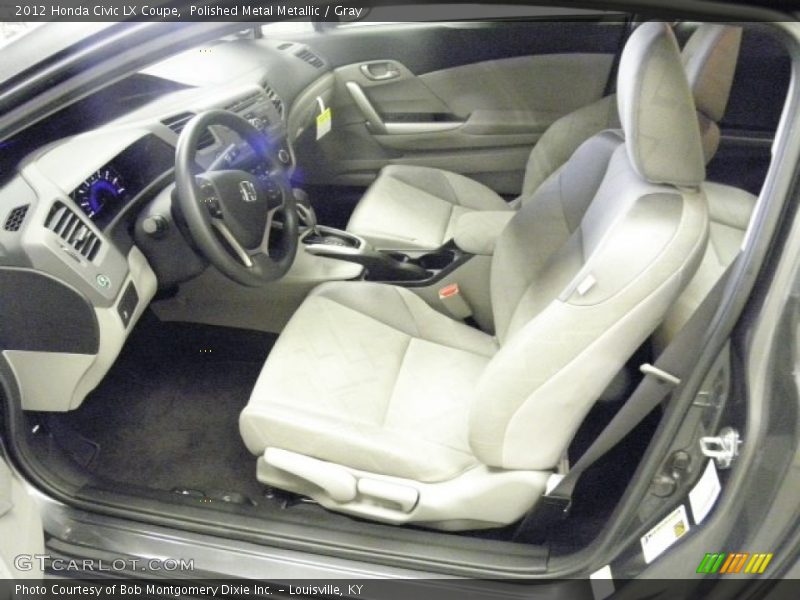 Polished Metal Metallic / Gray 2012 Honda Civic LX Coupe