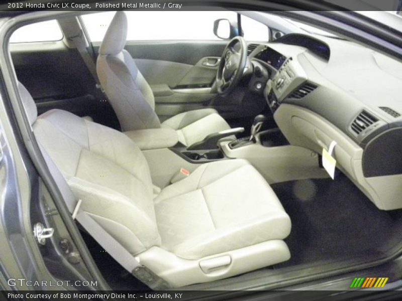 Polished Metal Metallic / Gray 2012 Honda Civic LX Coupe