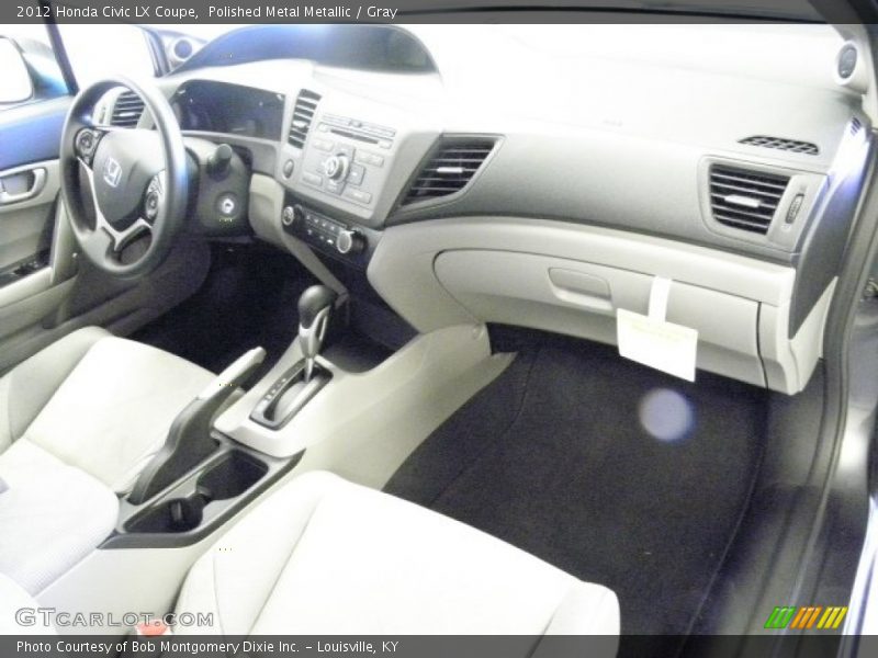 Polished Metal Metallic / Gray 2012 Honda Civic LX Coupe