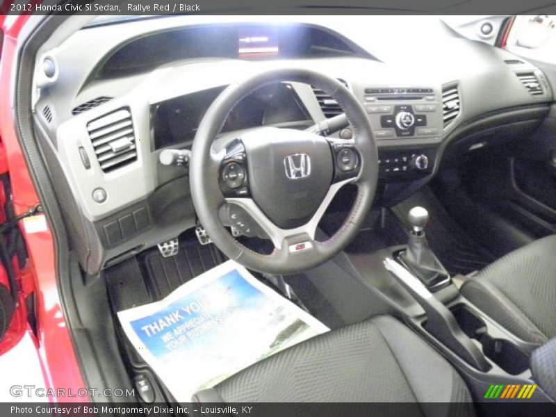 Rallye Red / Black 2012 Honda Civic Si Sedan