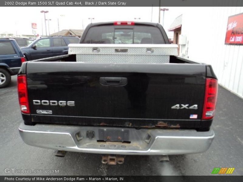 Black / Dark Slate Gray 2002 Dodge Ram 1500 SLT Quad Cab 4x4