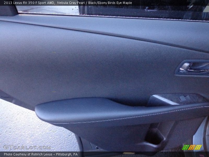 Nebula Gray Pearl / Black/Ebony Birds Eye Maple 2013 Lexus RX 350 F Sport AWD