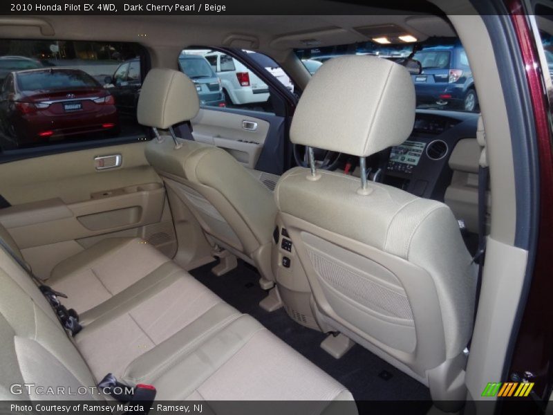 Dark Cherry Pearl / Beige 2010 Honda Pilot EX 4WD