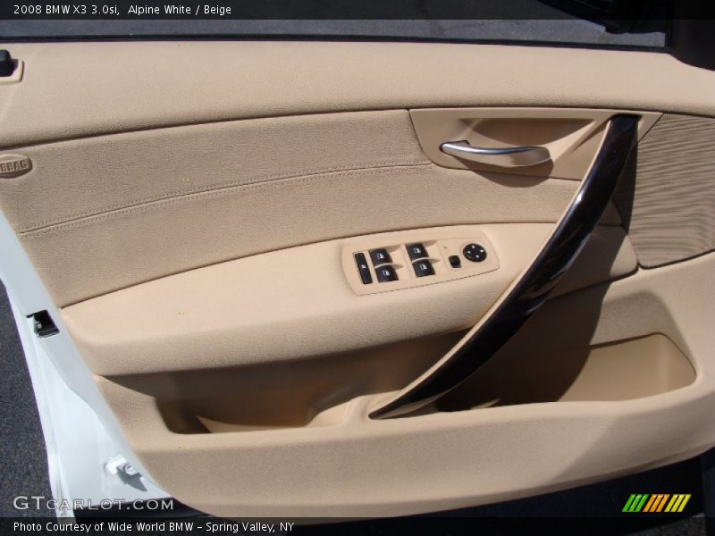 Alpine White / Beige 2008 BMW X3 3.0si