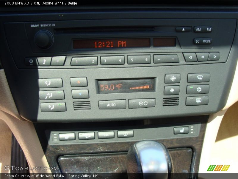Alpine White / Beige 2008 BMW X3 3.0si