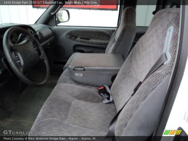 Bright White / Mist Gray 1999 Dodge Ram 1500 SLT Extended Cab