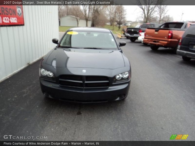 Steel Blue Metallic / Dark Slate Gray/Light Graystone 2007 Dodge Charger