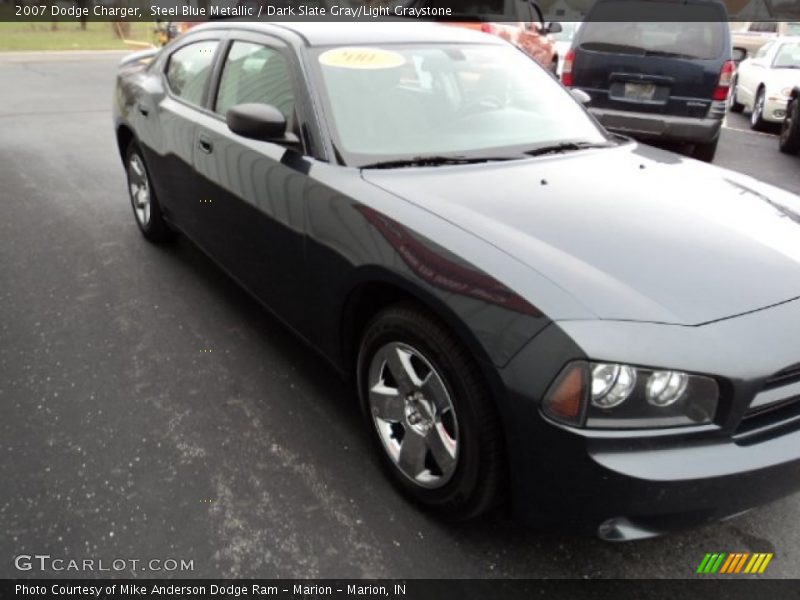 Steel Blue Metallic / Dark Slate Gray/Light Graystone 2007 Dodge Charger