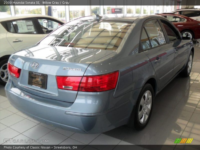 Willow Gray / Gray 2009 Hyundai Sonata SE