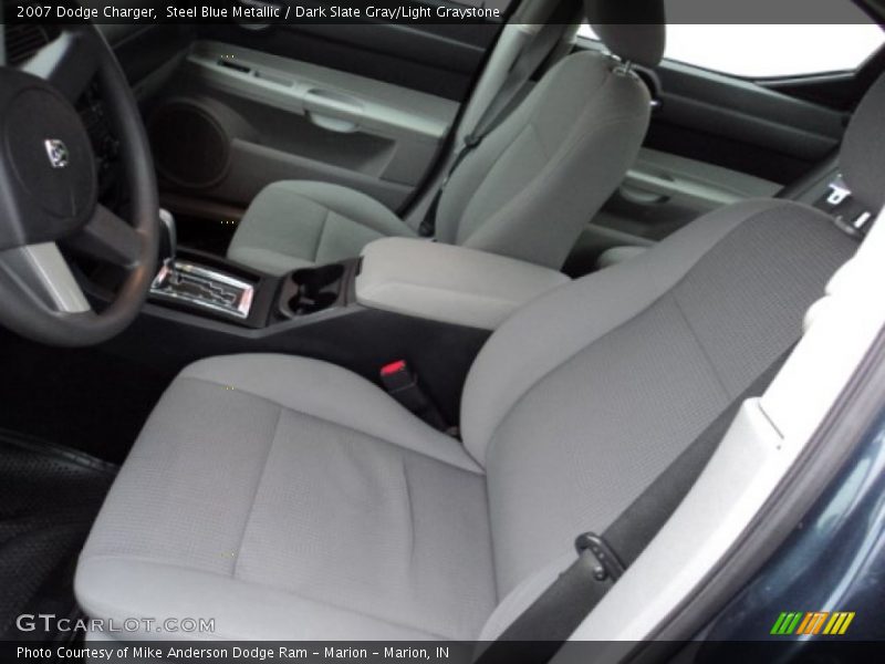 Steel Blue Metallic / Dark Slate Gray/Light Graystone 2007 Dodge Charger
