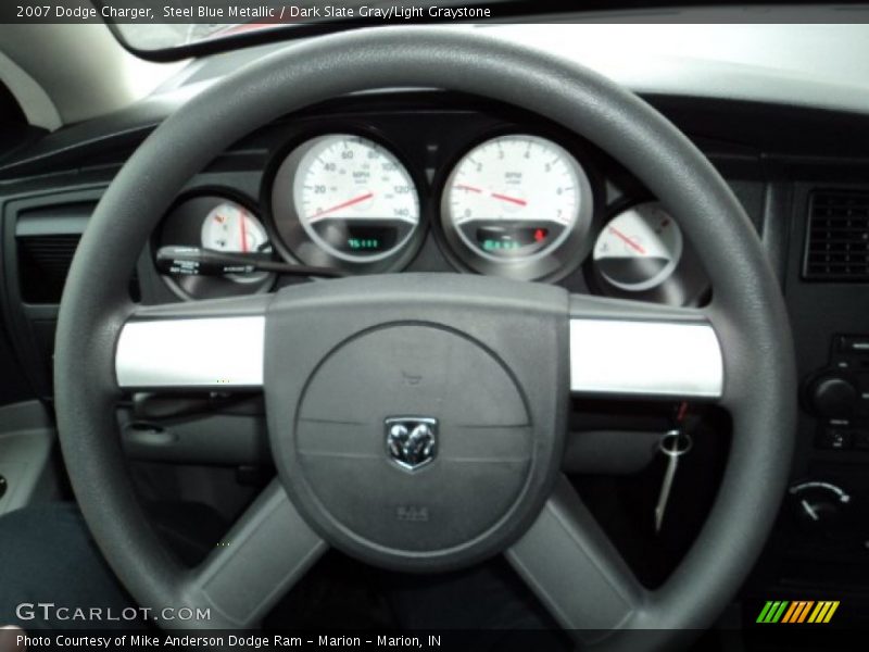 Steel Blue Metallic / Dark Slate Gray/Light Graystone 2007 Dodge Charger