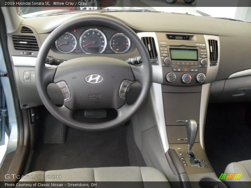 Willow Gray / Gray 2009 Hyundai Sonata SE
