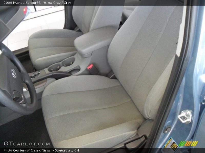 Willow Gray / Gray 2009 Hyundai Sonata SE
