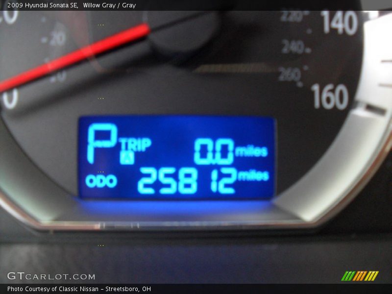 Willow Gray / Gray 2009 Hyundai Sonata SE