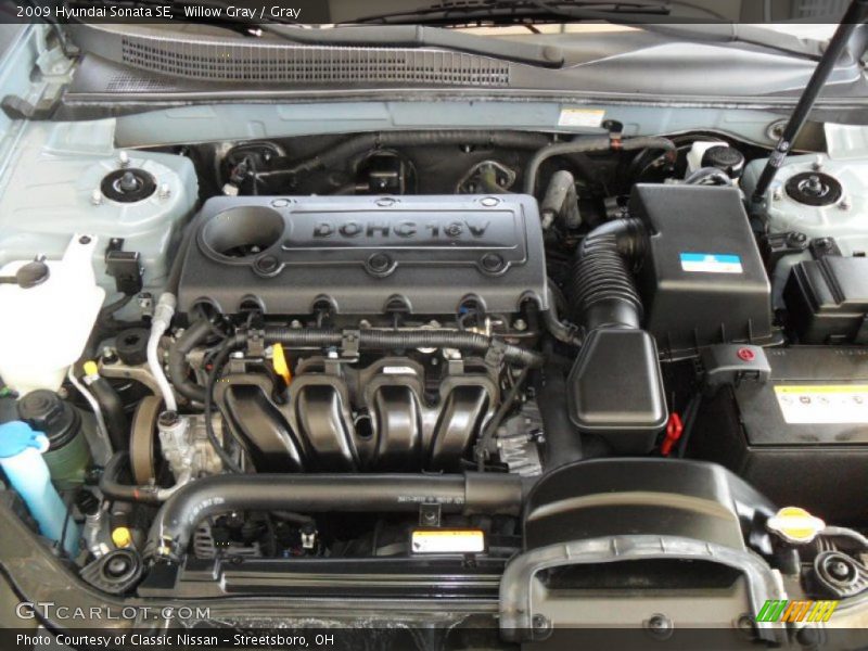 Willow Gray / Gray 2009 Hyundai Sonata SE