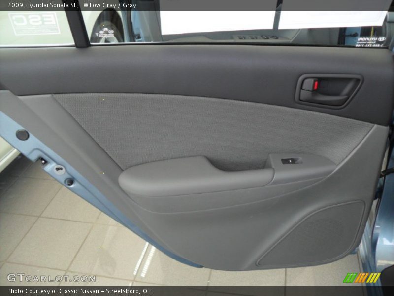 Willow Gray / Gray 2009 Hyundai Sonata SE