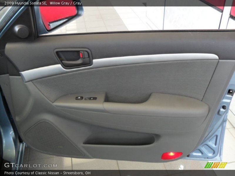 Willow Gray / Gray 2009 Hyundai Sonata SE