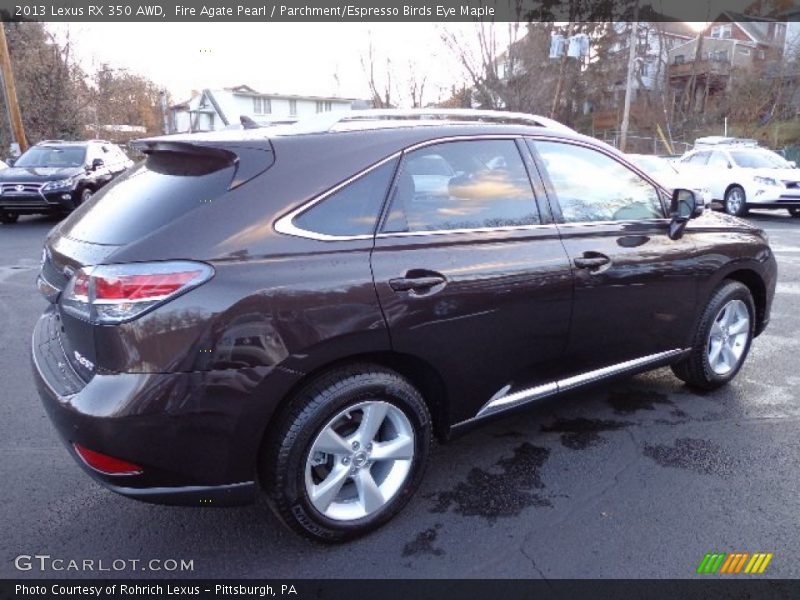 Fire Agate Pearl / Parchment/Espresso Birds Eye Maple 2013 Lexus RX 350 AWD