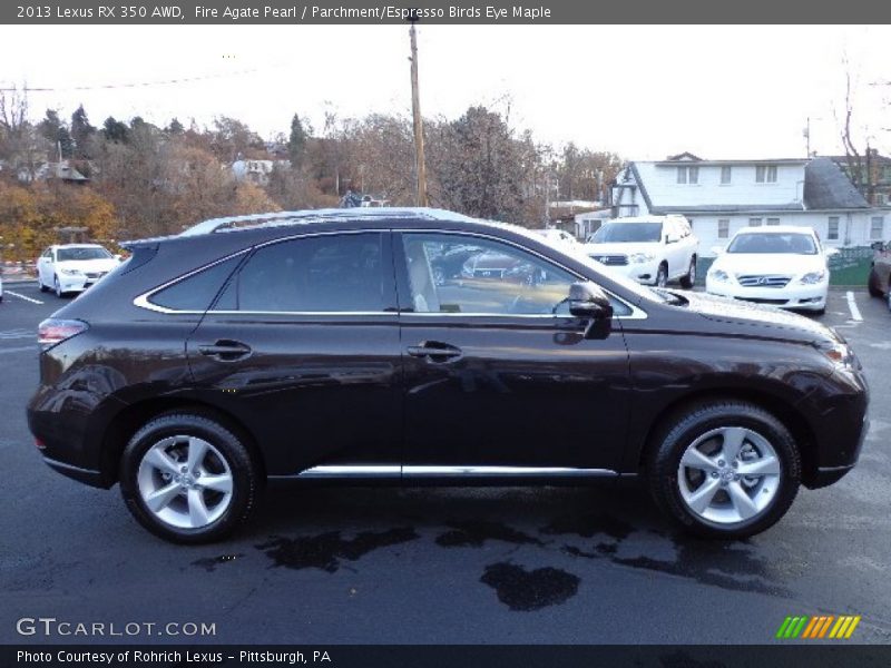Fire Agate Pearl / Parchment/Espresso Birds Eye Maple 2013 Lexus RX 350 AWD